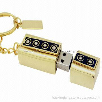 Diamond USB Flash Drive, Metal+Diamond Housing, 5 Years Warranty, USB 2.0/3.0